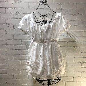 Flirty cinch waist blouse